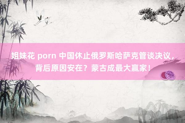 姐妹花 porn 中国休止俄罗斯哈萨克管谈决议，背后原因安在？蒙古成最大赢家！