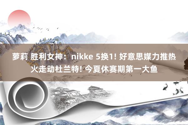 萝莉 胜利女神：nikke 5换1! 好意思媒力推热火走动杜兰特! 今夏休赛期第一大鱼