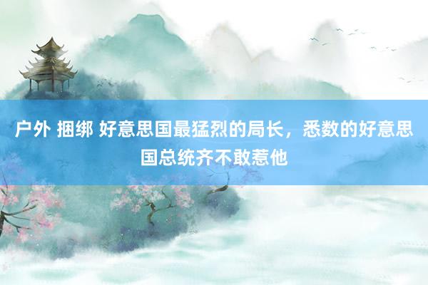 户外 捆绑 好意思国最猛烈的局长，悉数的好意思国总统齐不敢惹他